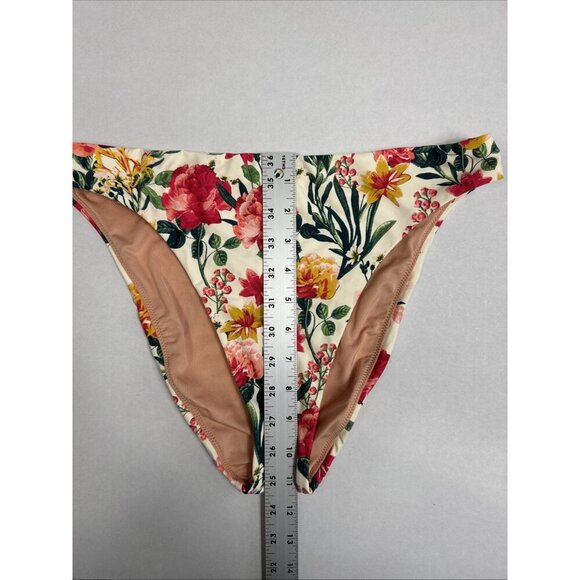 J.Crew Women's M High Leg High Waist Swim Bottom Vintage Pink Floral NWT - Picture 4 of 13